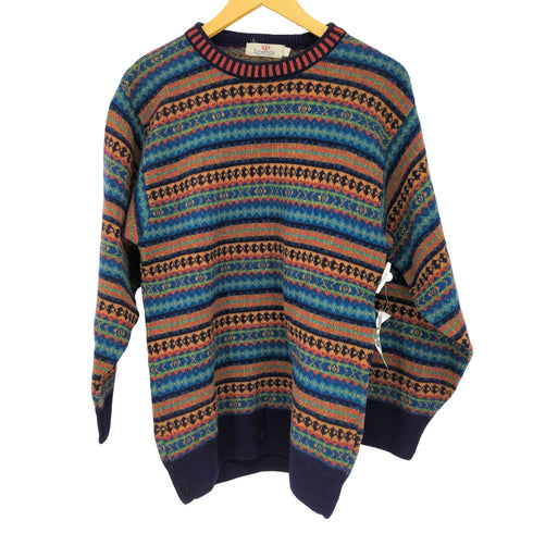 emendy スコットランド製 総柄 クルーネックニット メンズ  1